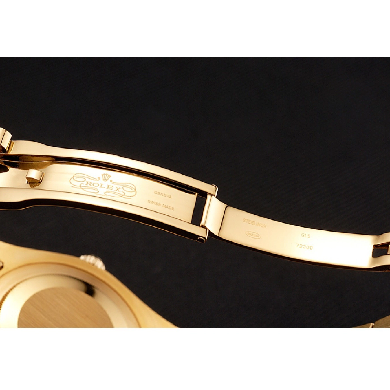 Aaa replica watch 1454099 Bezel Diamond Dial Champagne Gold Rolex Swiss Day-Date Bracelet 0721